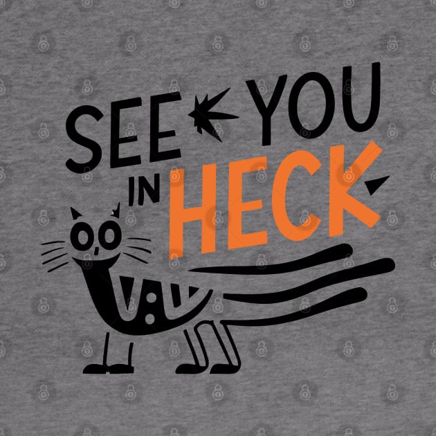 see you in heck funny cat by Space Monkeys NFT